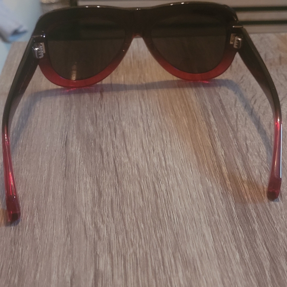 Salvatore Ferragamo Red and Black Sunglasses